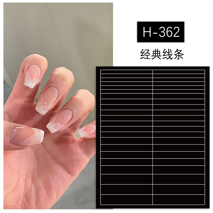 Sticker dán móng dặm ombre , fen đầu móng nail