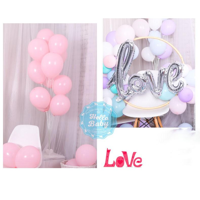 Set 30 quả bóng cao su màu Pastel