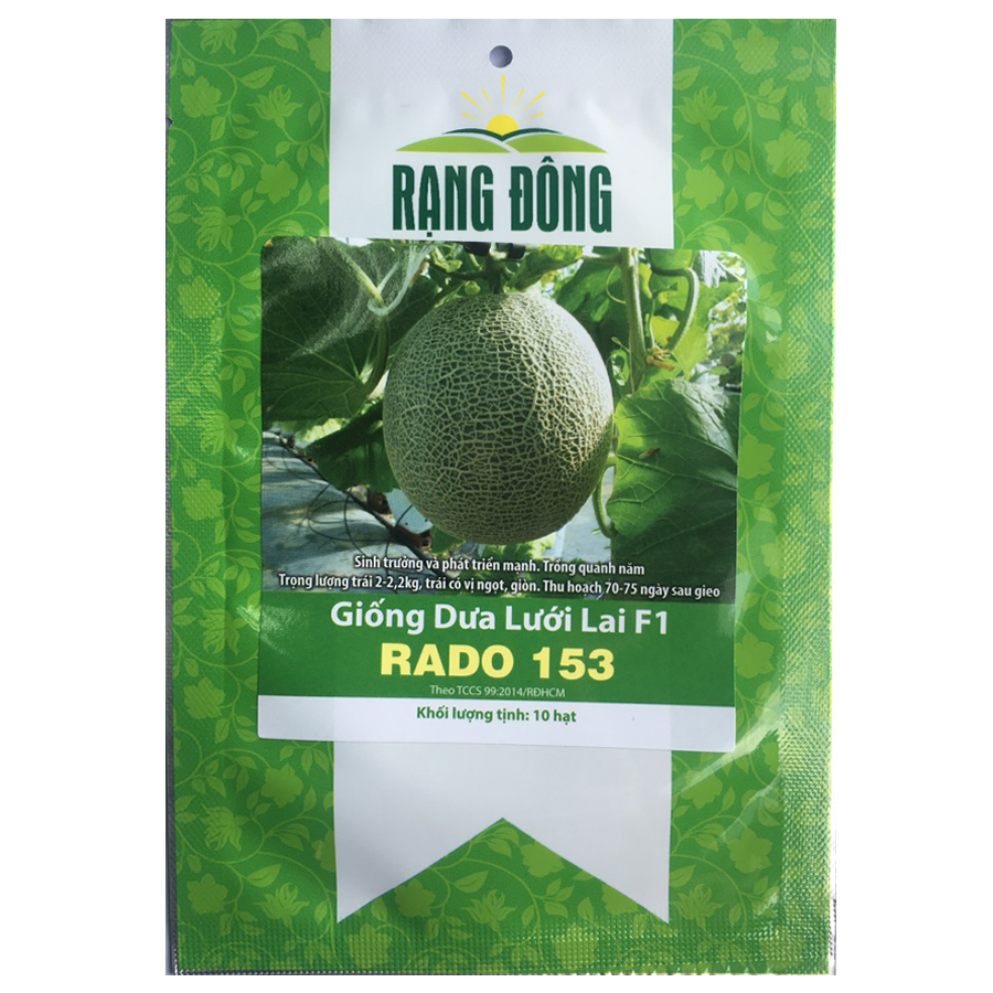 Hạt Giống Dưa Lưới Xanh Lai F1 Gói 10 Hạt - RADO