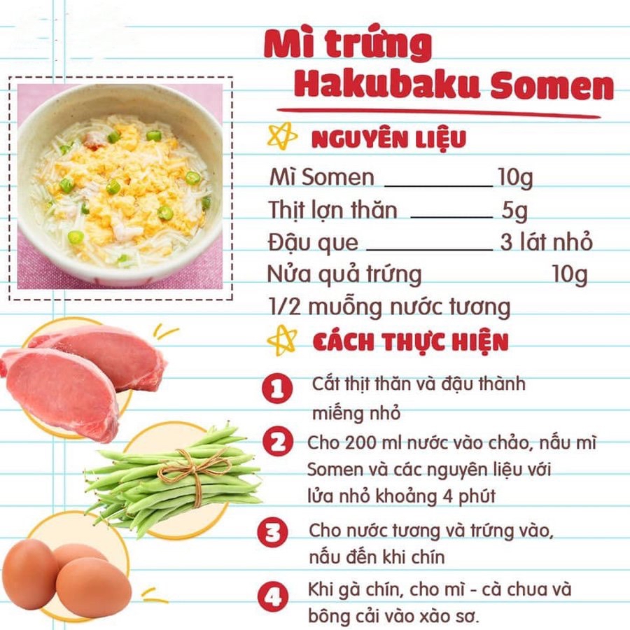 Somen hakualmost noodle for babies from 5 months