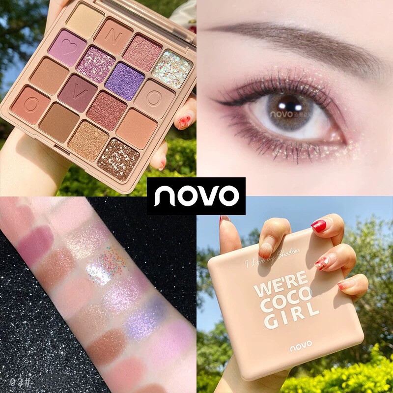 [HCM]Phấn Mắt 16 ô Novo Were Coco Girl