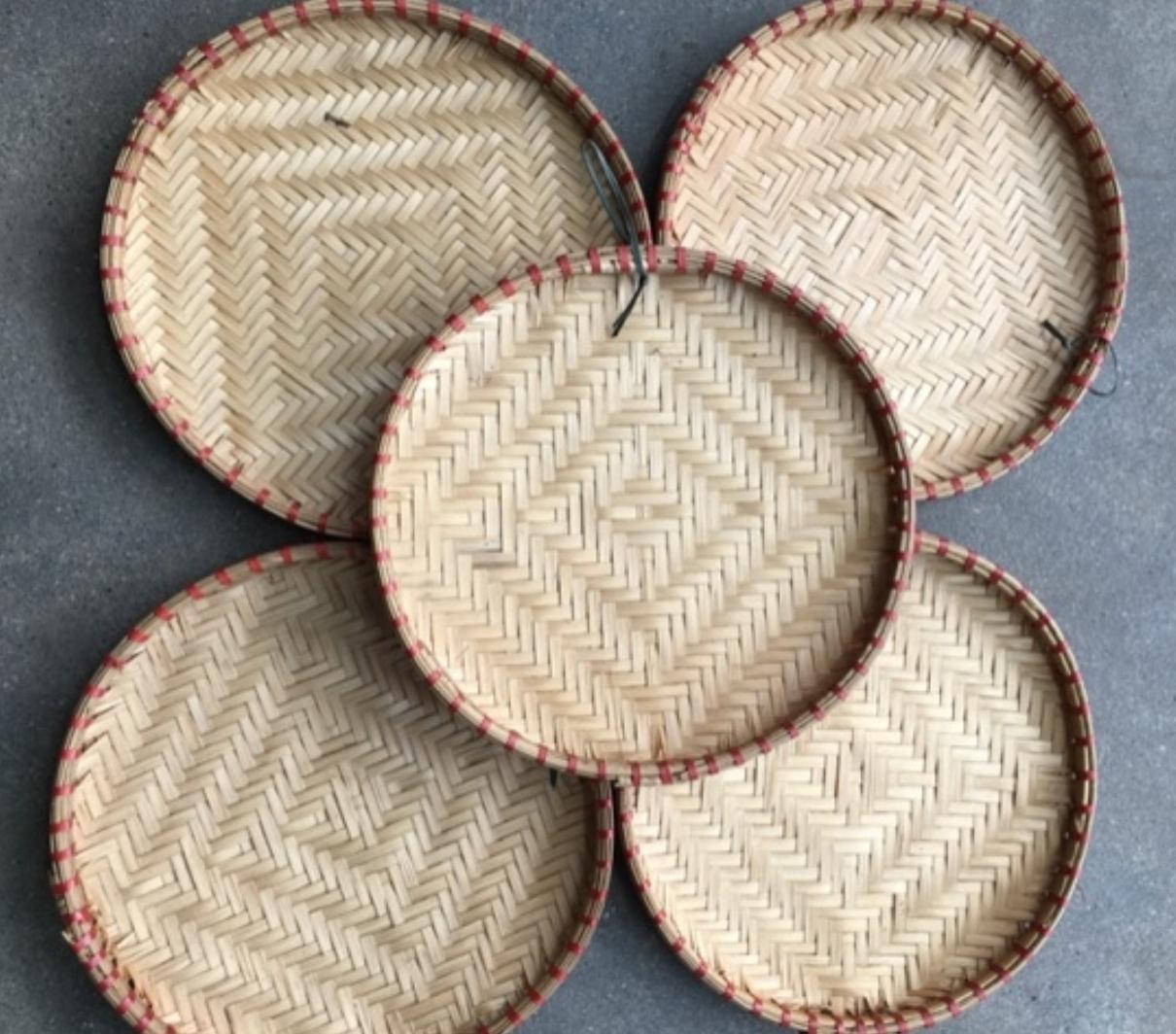 5 chiếc mẹt tre đường kính 39cm