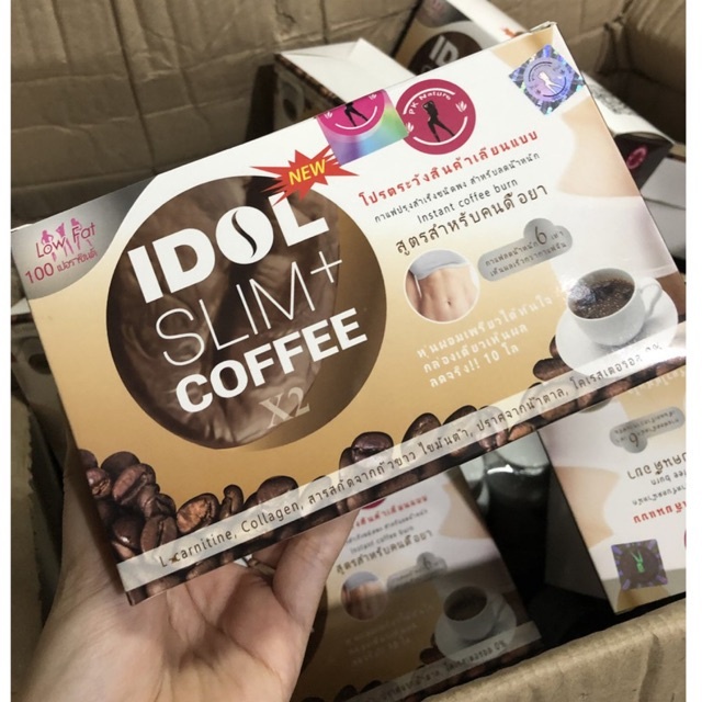Cà Phê Giảm Cân Idol Slim Coffee Thái Lan chính hãng (Hộp 10 Gói)