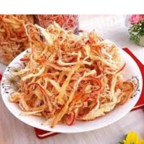 Mực xé sợi hấp nước cốt dừa hàng chuẩn siêu ngon 250gr