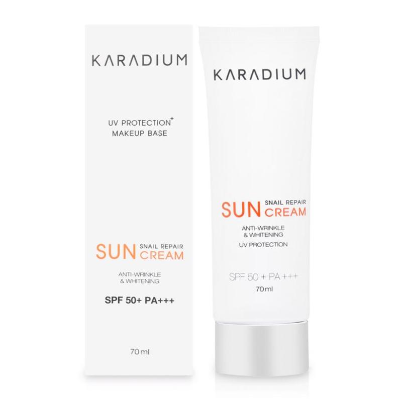 Kem Chống Nắng Bảo Vệ Da Ngừa Lão Hóa Karadium Snail Repair Sun Cream SPF50+ PA+++ 70ml cao cấp