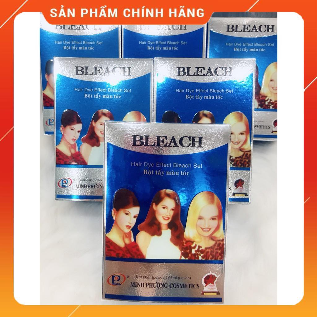 Bột tẩy màu tóc bleach minh phượng 10g freeship bột tẩy tóc tại nhà, bột tẩy nâng tông thích hợp mọi loại tóc