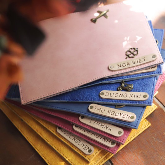 Ví Da Đựng Passport Cover (Chat để khắc theo yêu cầu)