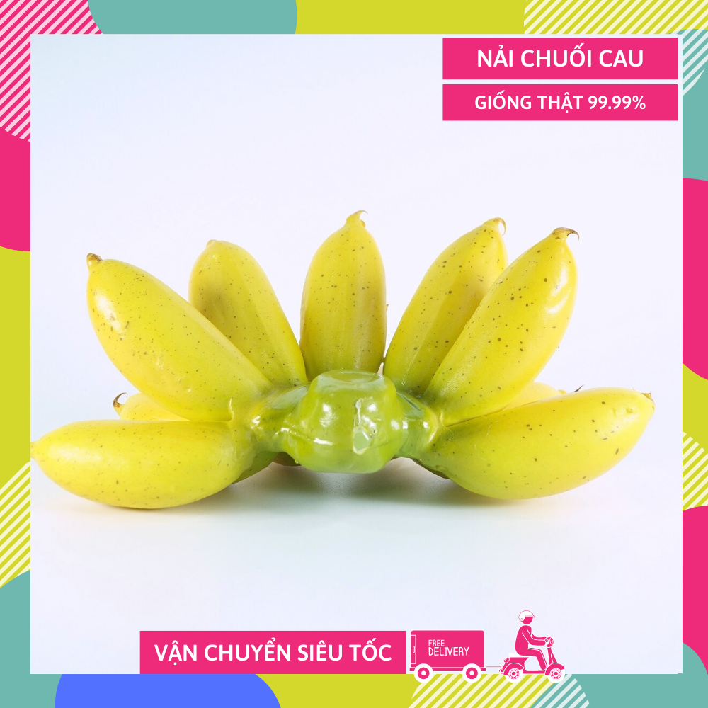 Trái cây giả, nải Chuối cau trang trí trưng bày nhà bếp, hàng quán, đặt bàn thờ siêu đẹp - Loại xịn