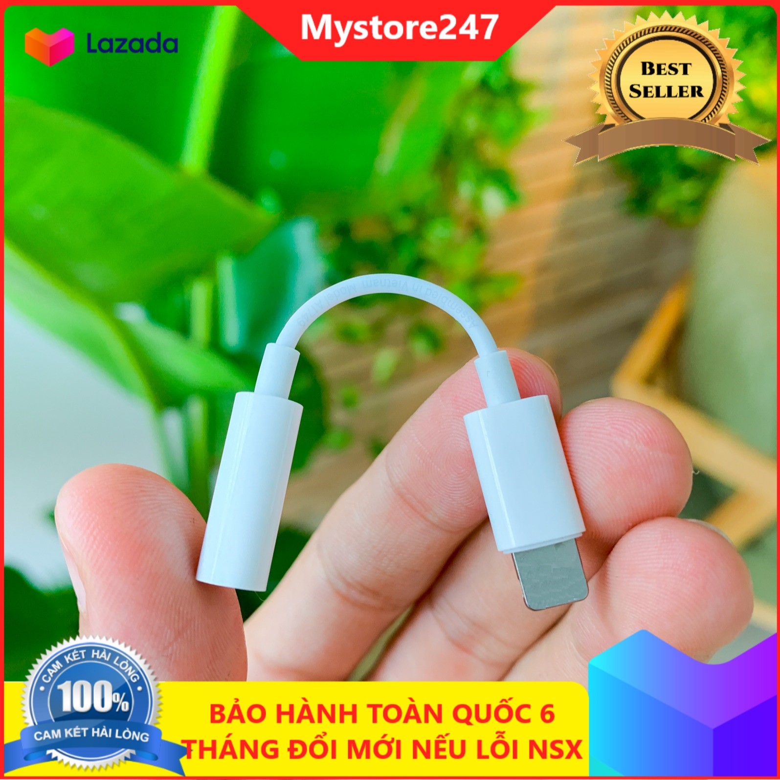 Cáp Chuyển Đổi dành cho Ip Lighting Sang 3.5mm Có Mic Chơi Game Nghe Gọi Jack chuyển Ip Hàng Chất Lượng Bảo Hành 6 Tháng Nếu Lỗi NSX. Mystore247