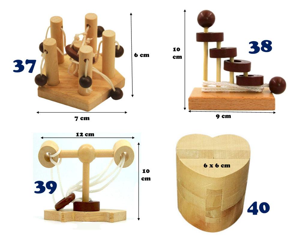 Giải đố gỗ Wood puzzle - IQ teaser