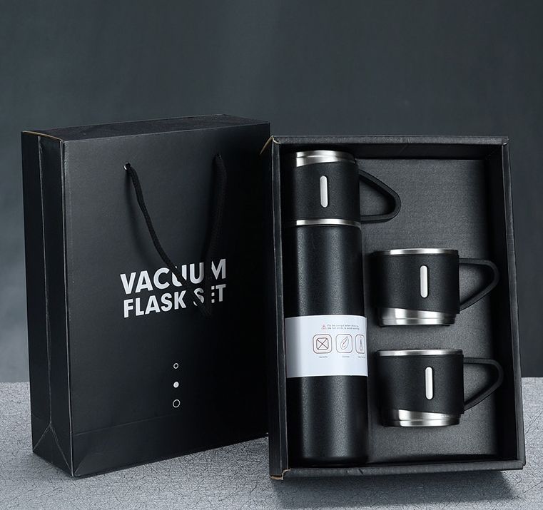 Bình giữ nhiệt inox 304 cao cấp 2 lớp cách nhiệt tốt - bình giữ nhiệt nóng lạnh cả ngày - bình giữ nhiệt giã ngoại - bình giữ nhiệt cao cấp thời trang tặng kèm 2 ly uống nước, bộ quà tặng bình giữ nhiệt
