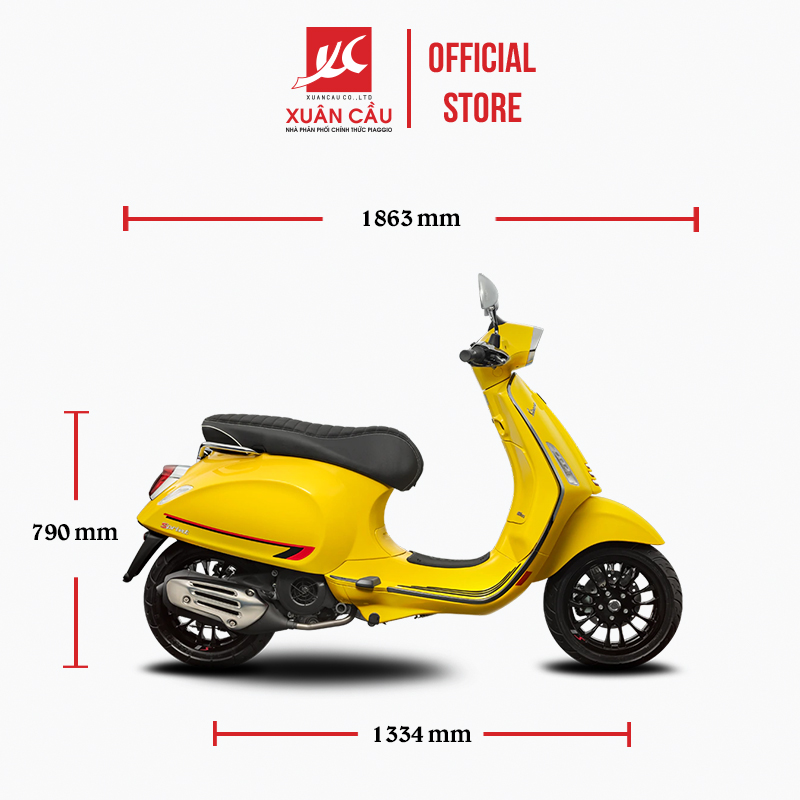 [Trả góp 0%] [Xe máy trả góp 0%]Xe máy Vespa Sprint ABS S 125cc iGet - Mới 100%