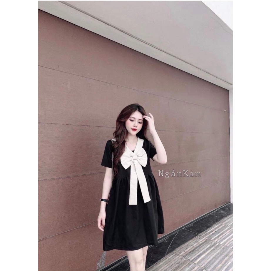 Đầm bầu xinh-váy bầu công sở dáng dài