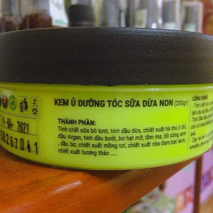 KEM Ủ TÓC SỮA DỪA NON MẸ KEN_HỦ 200GRAM