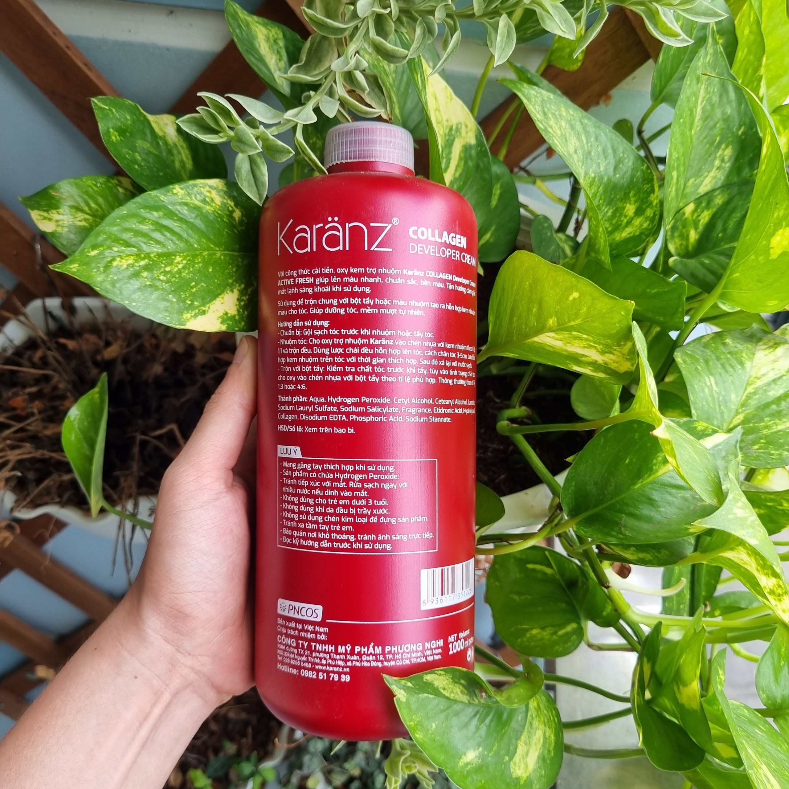 Oxy trợ nhuộm cao cấp Karanz Collagen - 1000ml