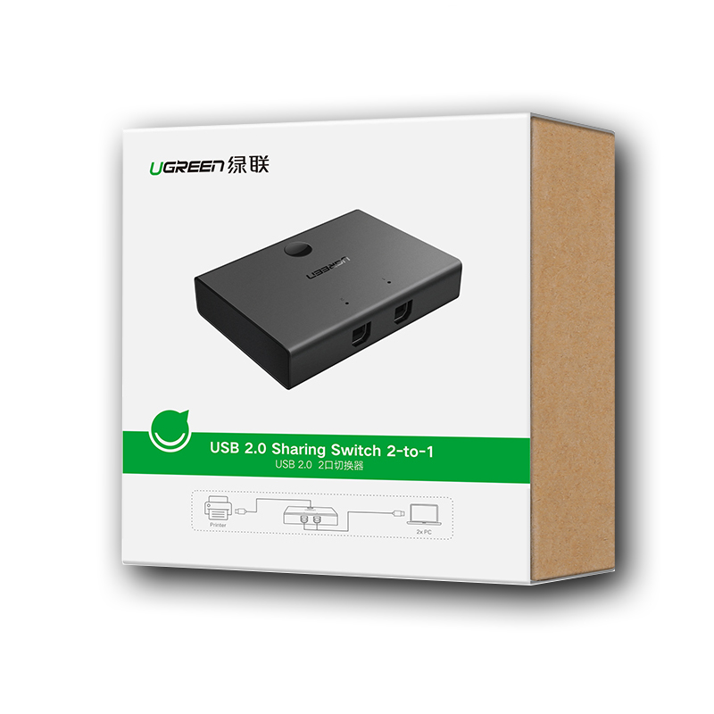 Bộ gộp 2 máy tính vào 1 máy in - Ugreen 30345