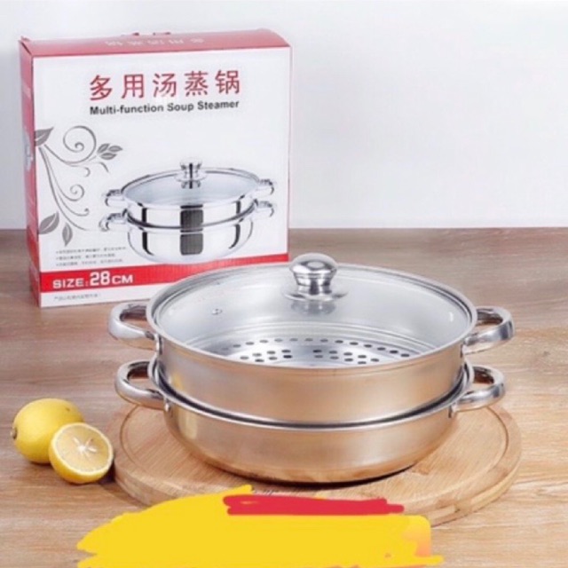 Nồi inox 2 tầng pot co giá hấp