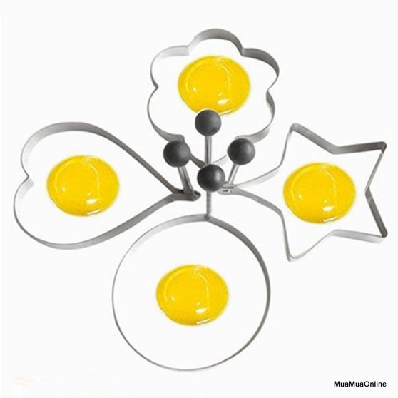 Khuôn Chiên Trứng Inox Nhiều Hình Dễ Thương