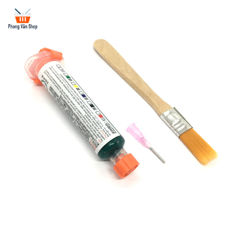 Keo uv xanh - phủ mạch pcb - sơn xanh cách điện