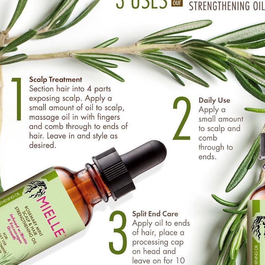 Rosemary Mint Hair Strengthening Oil Growth Fluid Scalp Massage