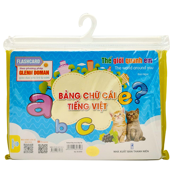 Fahasa - flash card glenn doman - thế giới quanh em - bảng chữ cái tiếng việt