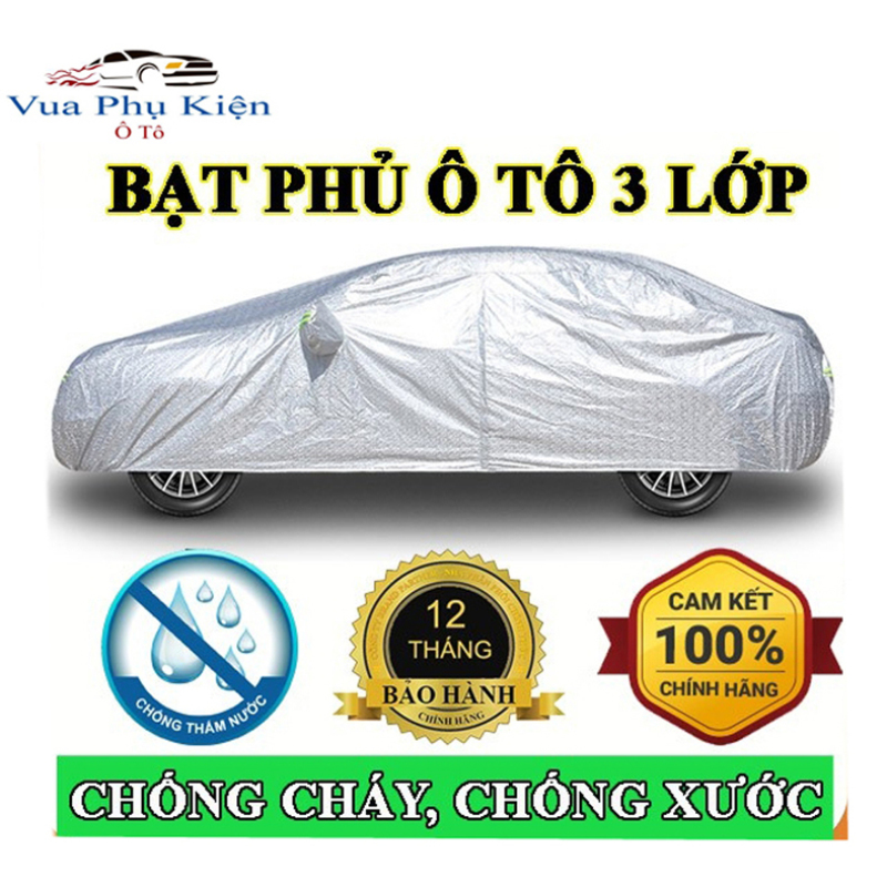 Bạt phủ xe hơi, bat phu xe hoi, bạt xe hơi, xe ôtô 4 chỗ đến 7 chỗ, TOYOTA VIOS, INNOVA, Fortuner, Altis, Camry, Ford, KIA, Mazda, có lớp bạc phản quang chống nóng, nước, xước sơn, và lớp vải dù Polyester Oxford Fabric cao cấp