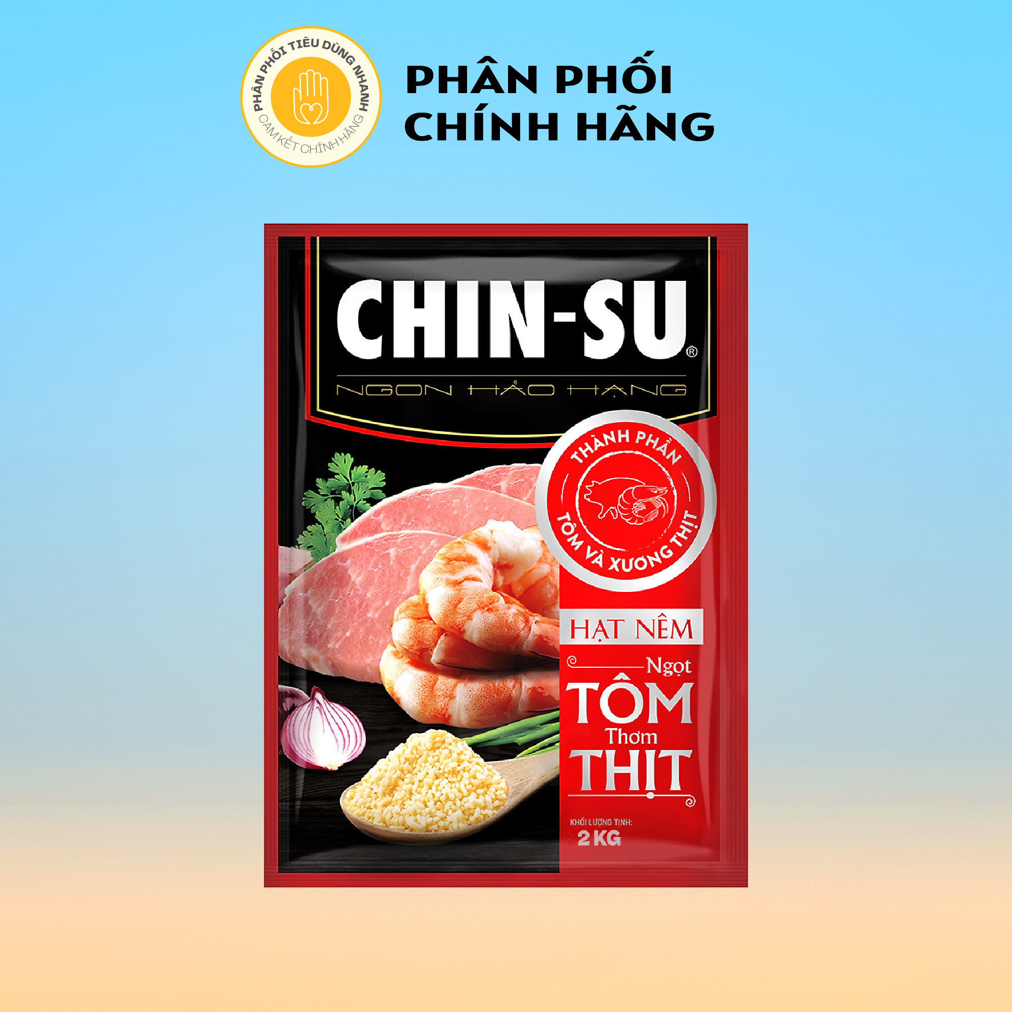 Hạt nêm chinsu tôm và xuơng thịt túi 2kg