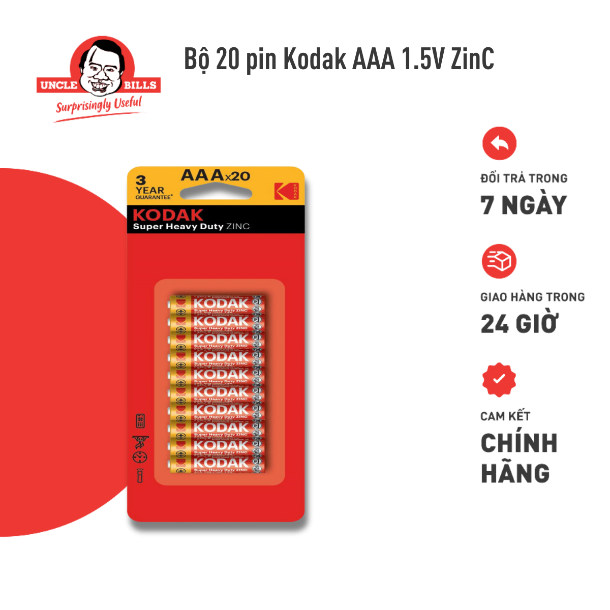 Bộ 20 pin kodak aaa ubl ib0121