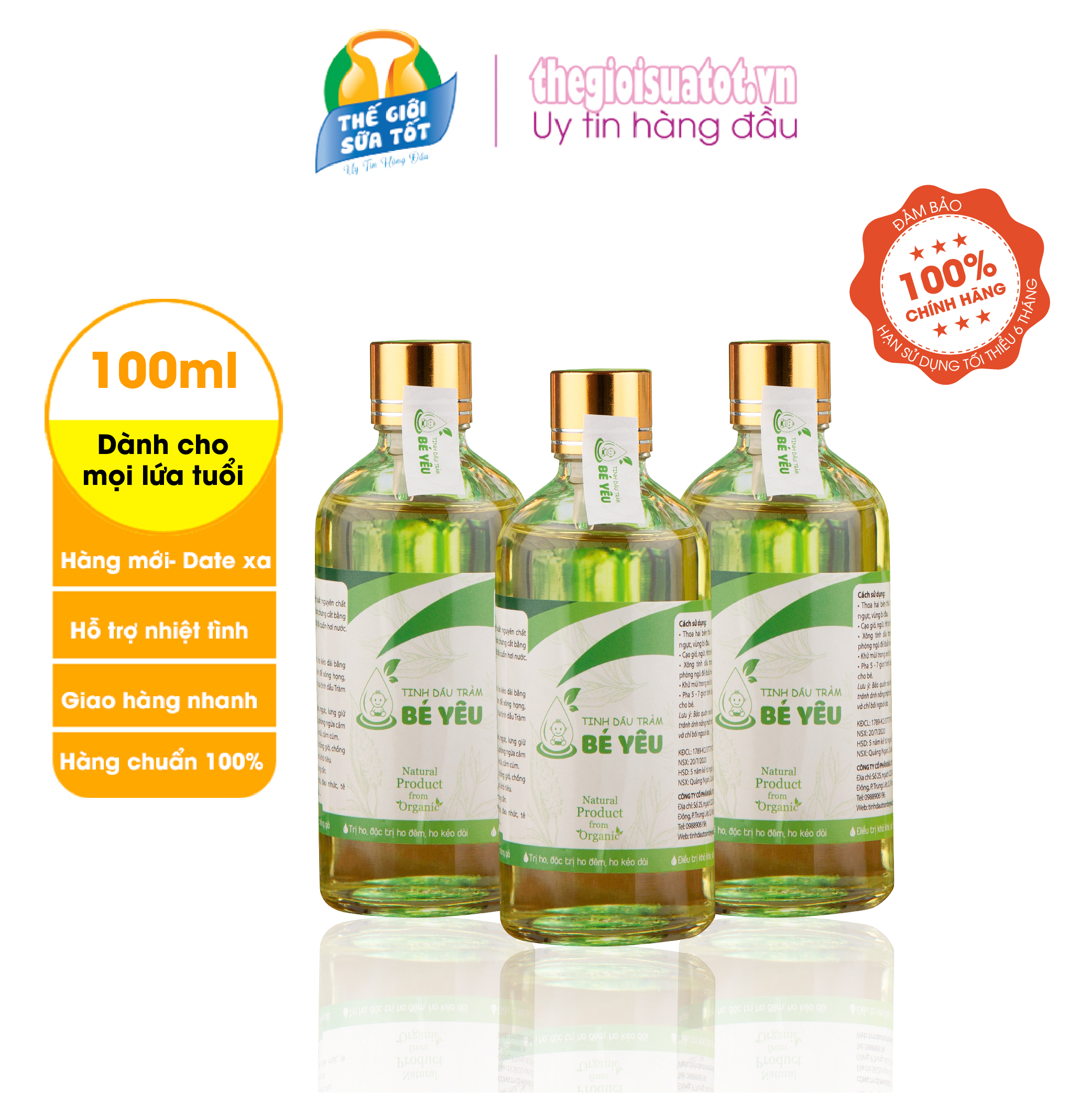 Tinh dầu Tràm Bé Yêu  100ml
