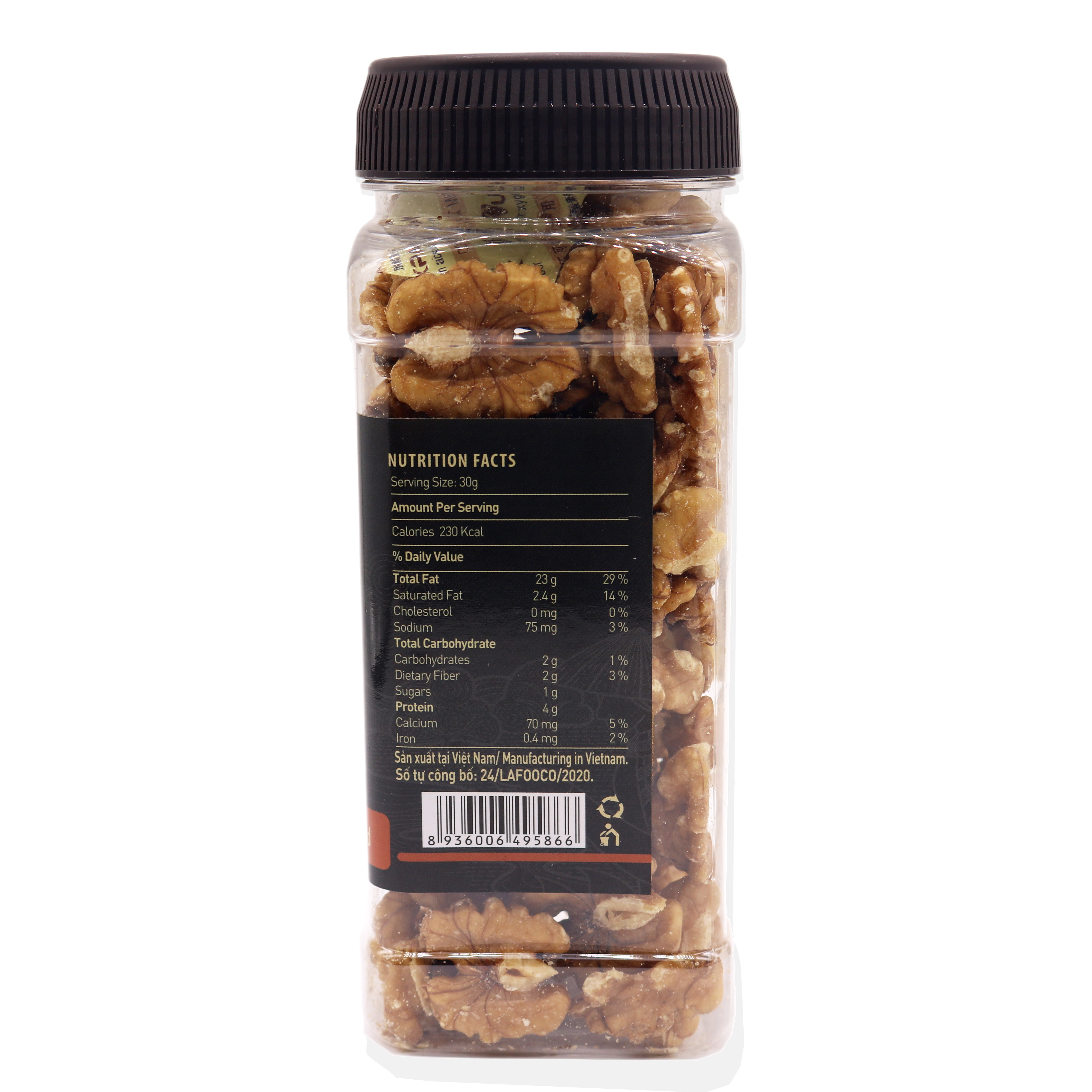 Nhân Óc Chó Mỹ Sấy Muối LAFOOCO 180g