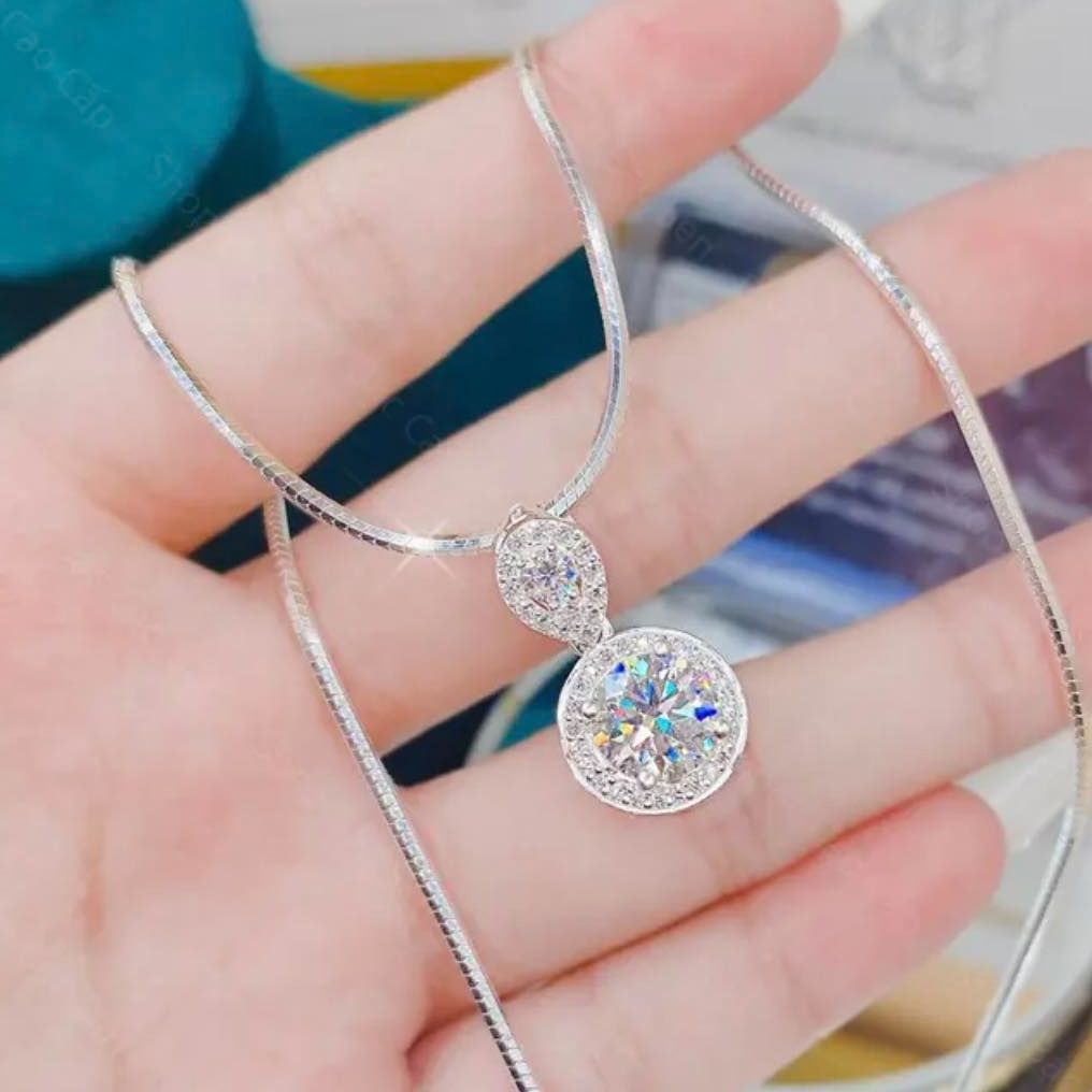 24K gold necklace, high fashion women chain, Diamond women necklace, 950 sterling silver chain, super high quality gold chains, beautiful chains, gado dc9193 white gold platinum necklace-non-black commitment