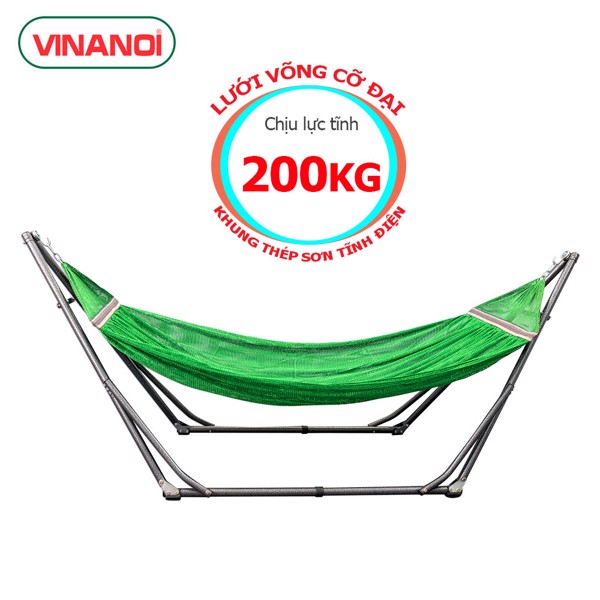 VÕNG XẾP NGƯỜI LỚN VÀ EM BÉ KHUNG THÉP PHI 32 KÈM LƯỚI VÕNG CỠ ĐẠI VINANOI - VÕNG XẾP NGƯỜI LỚN - VÕNG XẾP GIÁ RẺ HÀNG CHÍNH HÃNG - VÕNG XẾP ĐA NĂNG - BẢO HÀNH CHÍNH HÃNG 1 NĂM