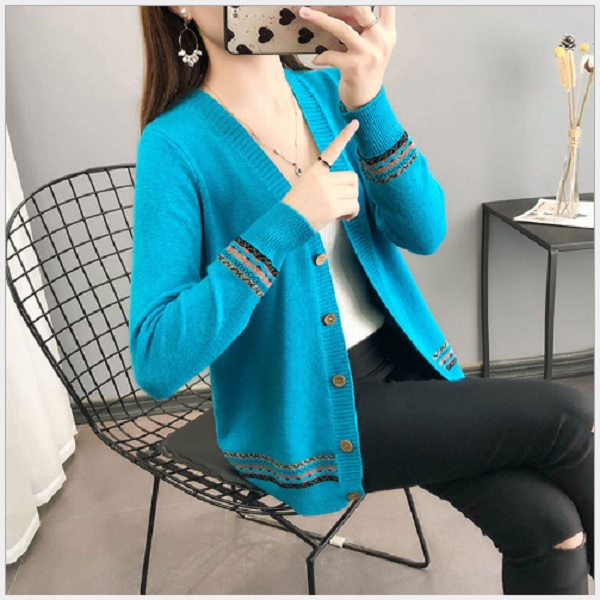 Áo khoác len nữ áo khoác len 5 nút nữ A474