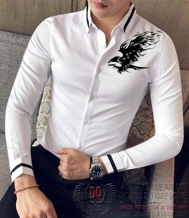 [HCM]áo sơ mi nam đại bàng phối viền
