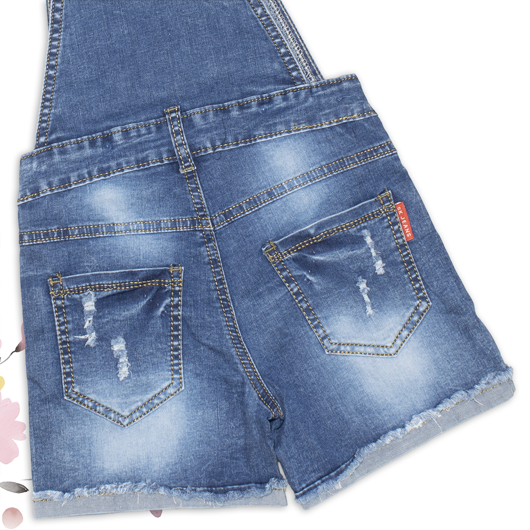 Quần short yếm jean cho bé gái size đại