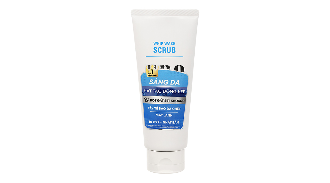 Sữa rửa mặt Uno Whip Wash Scrub 130g