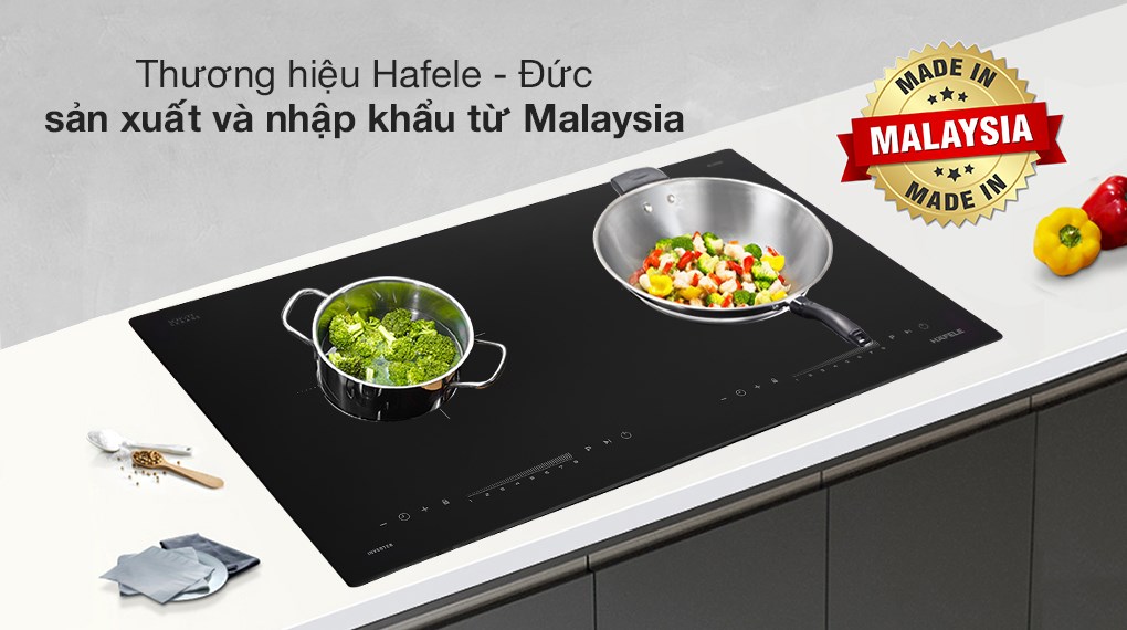 [Miễn Phí Lắp Đặt] Bếp từ âm 2 vùng nấu Hafele HC-I2732A (536.61.726)| BH chính hãng 36 tháng
