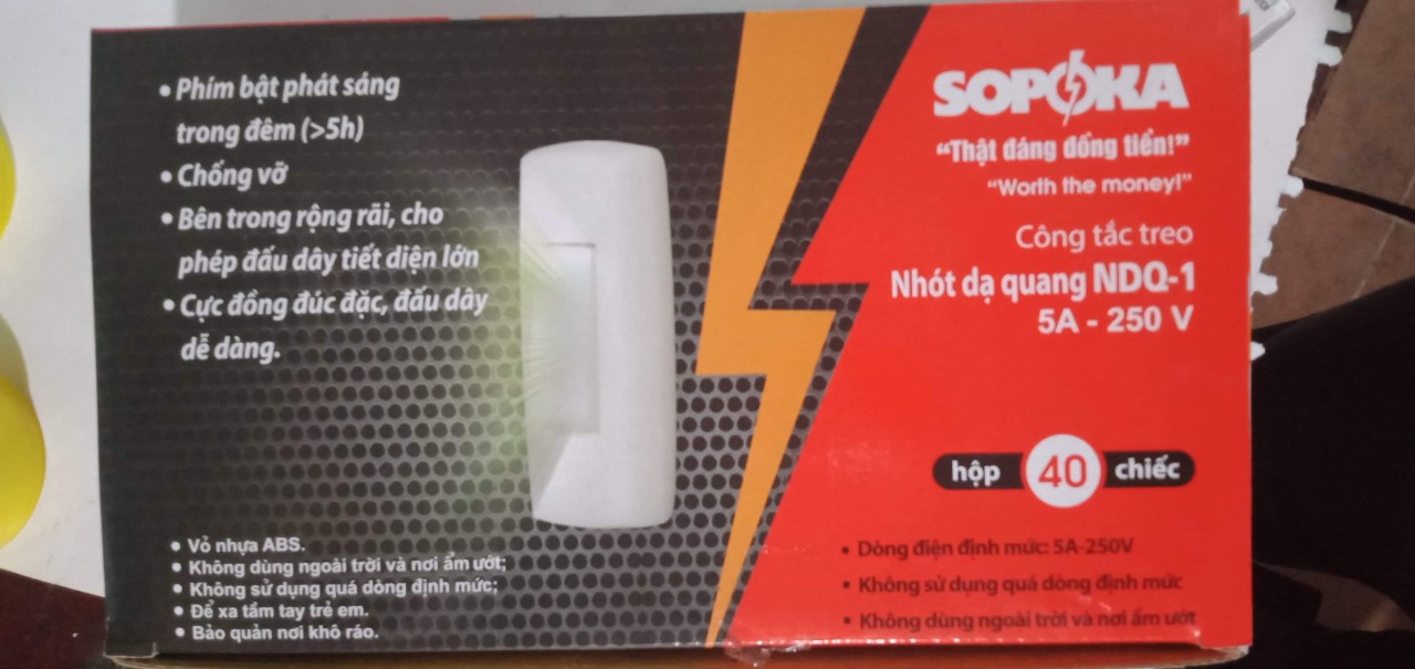 CÔNG TẮC QUẢ NHÓT SOPOKA