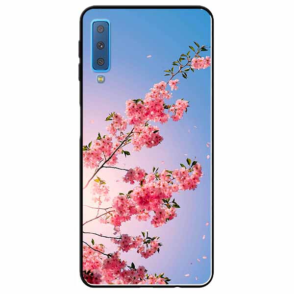 Ốp lưng dành cho samsung a7 2018 mẫu hoa đào rơi
