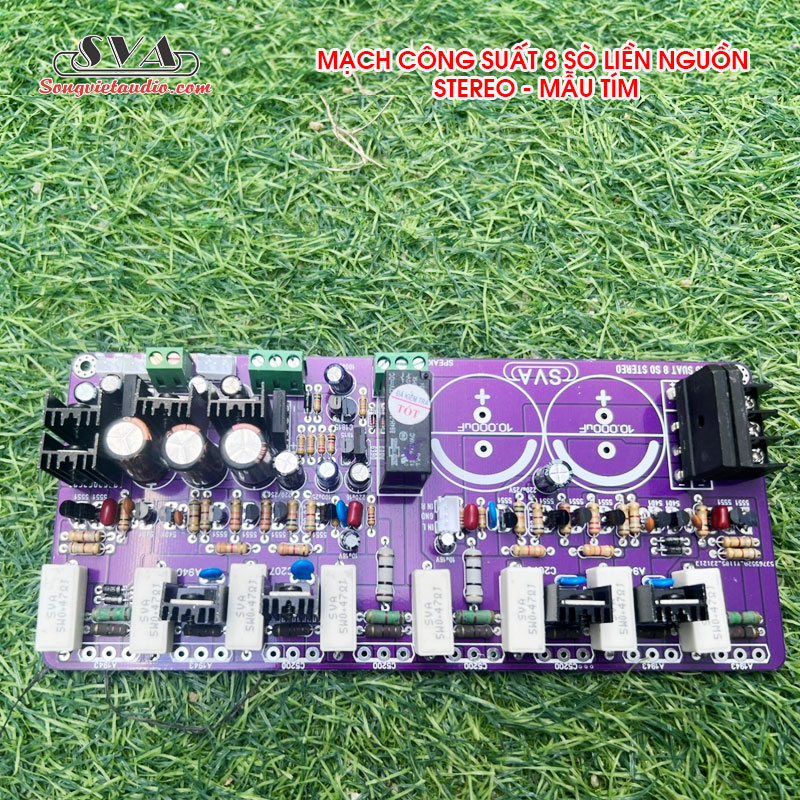 MẠCH CÔNG SUẤT 8 SÒ LIỀN NGUỒN STEREO (2 KÊNH) - 1 MẠCH..