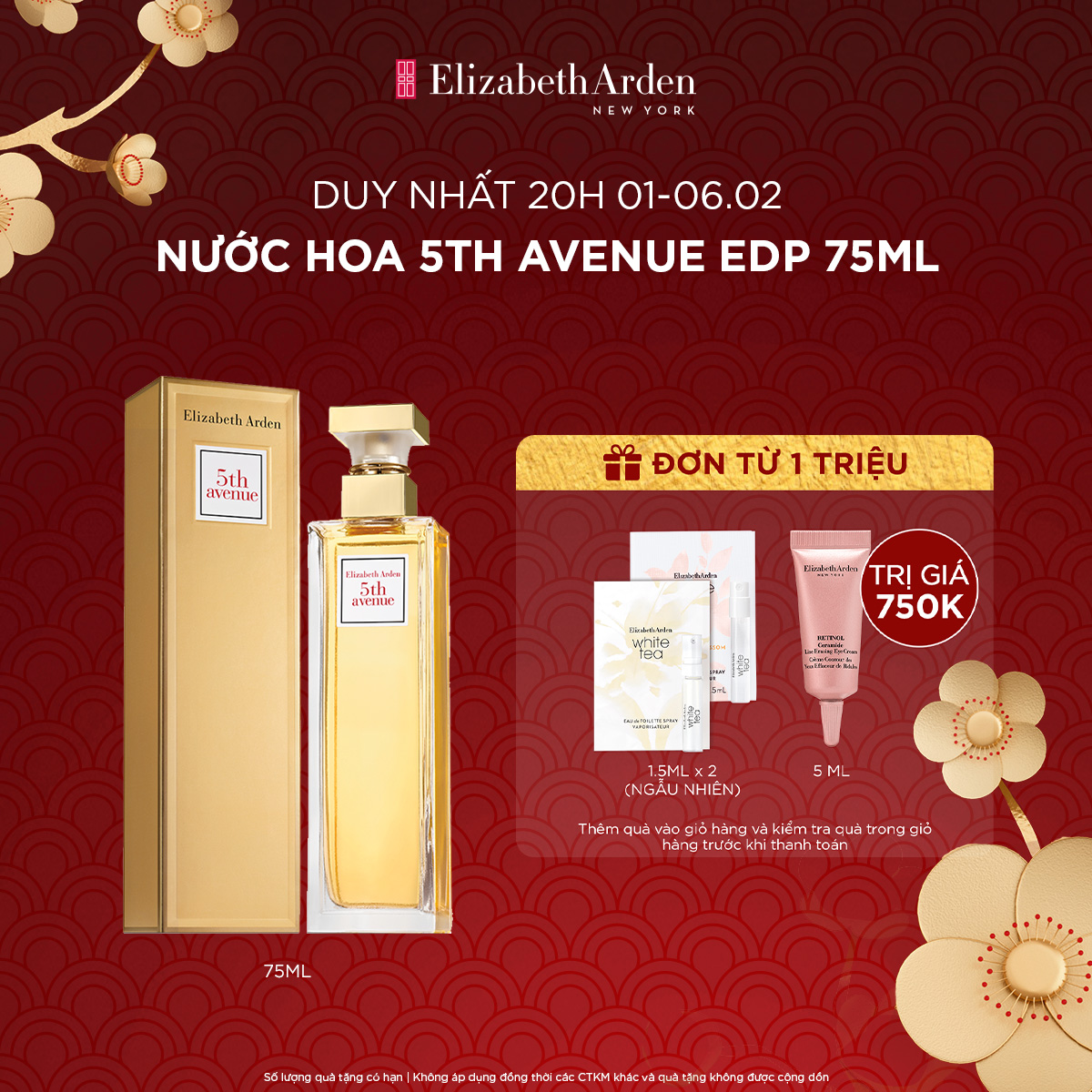 Nước hoa Nữ Elizabeth Arden 5th Avenue EDP 75ml