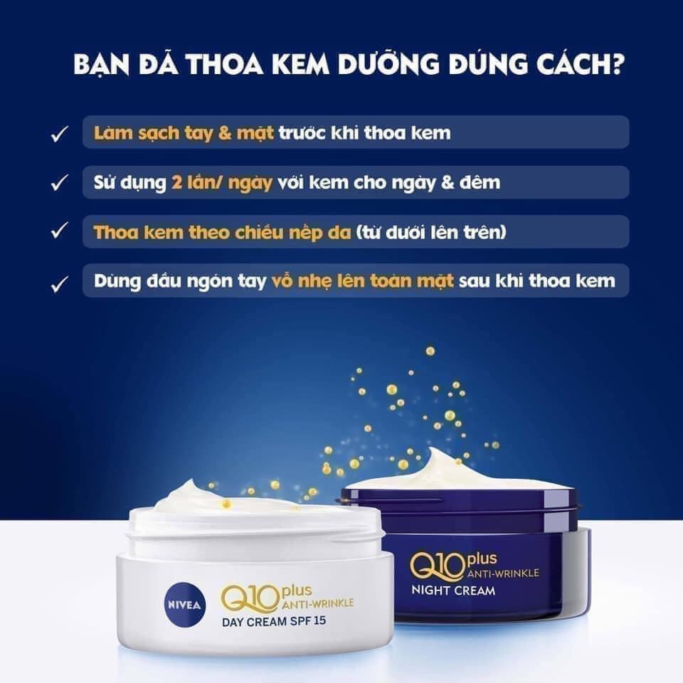 Kem Dưỡng Da Nivea Q10 Của Đức (Kem Ngày hoặc Kem Đêm)