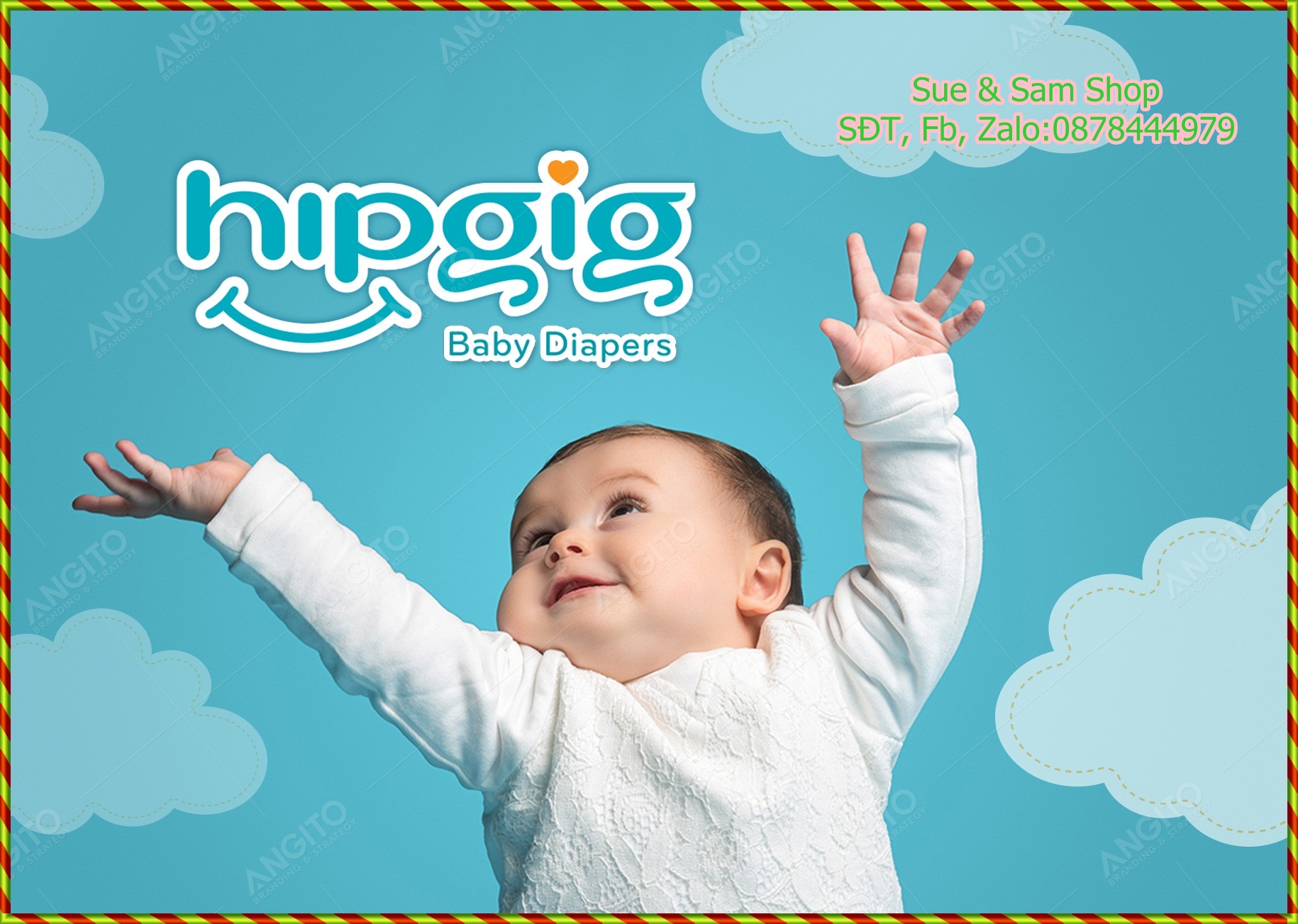 [Xả Hàng] Tã Quần Hipgig A - 50 Miếng đủ Size