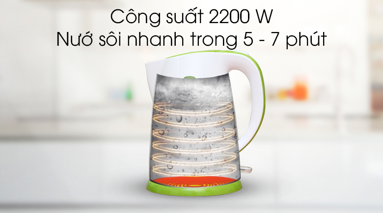 Bình siêu tốc Delites 1.7 lít ST17P01WG