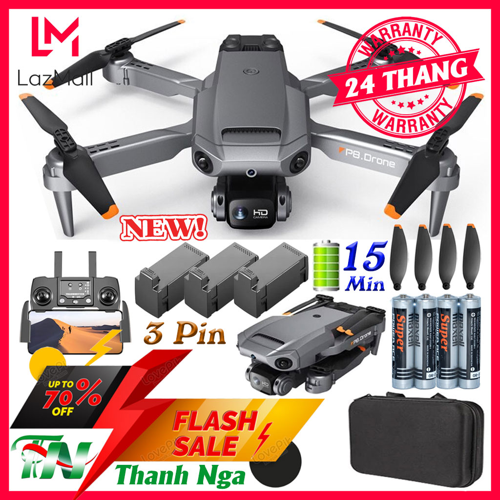 Flycam P8 Pro - Máy Bay Flycam Mini Có Canera 4K - Drone Mini Camera Giá Rẻ