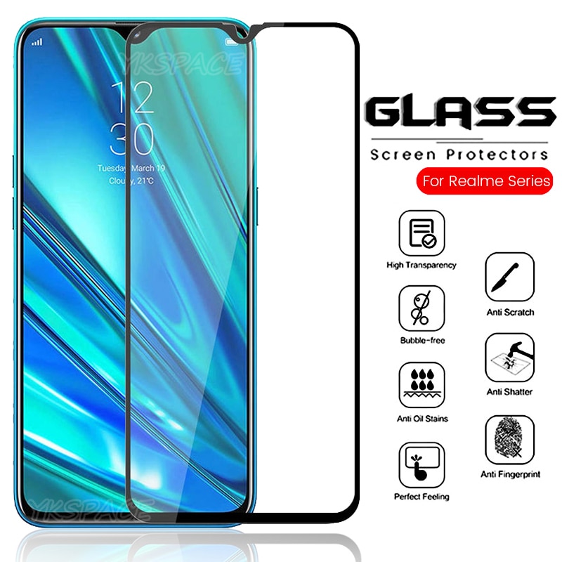 Kính cường lực Realme C12 (Full Màn, Full Keo)