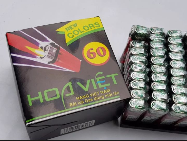 Bật quẹt lửa Hoa Việt ( hộp 50 cái)