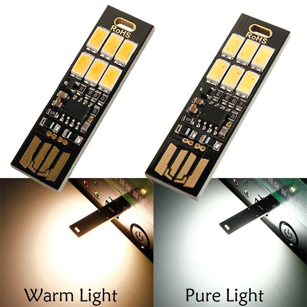 Đèn led mini 6 led cắm cổng USB cảm ứng