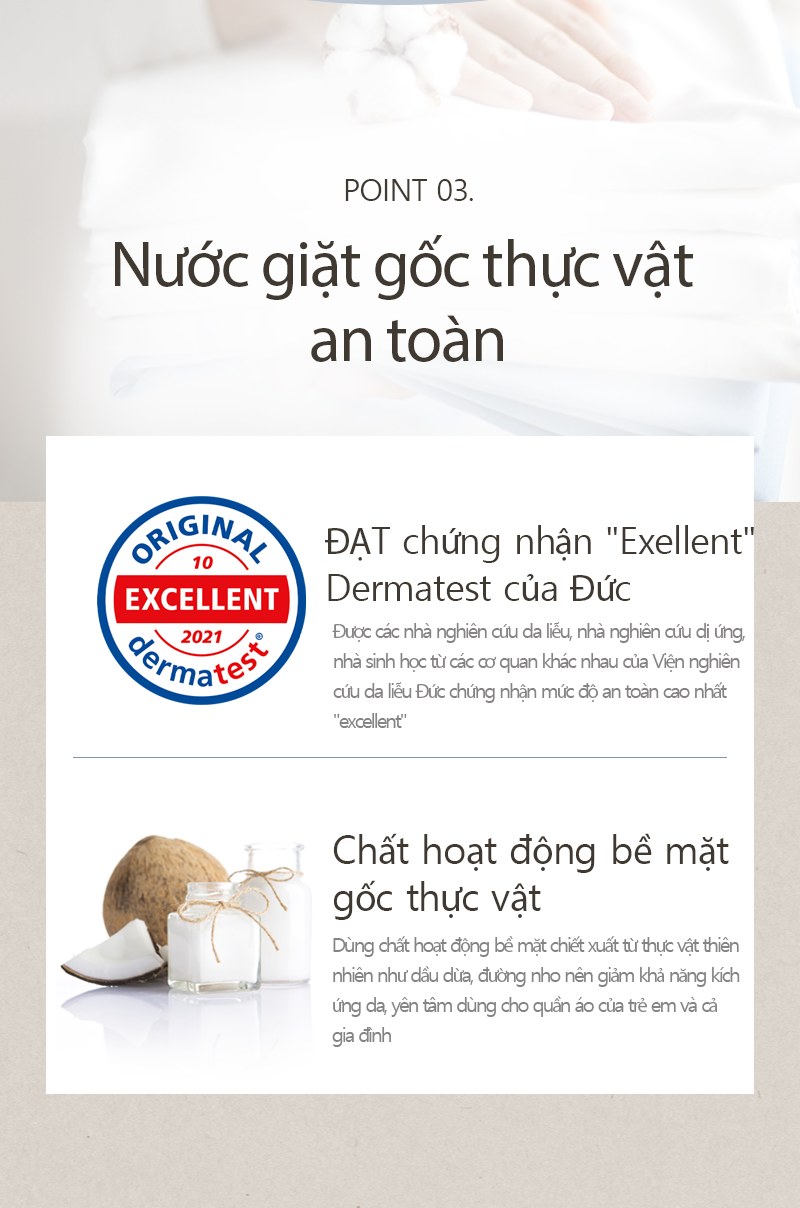 Thùng 4 can Nước giặt 2,5 L gốc thực vật Enbliss Basic Hàn Quốc