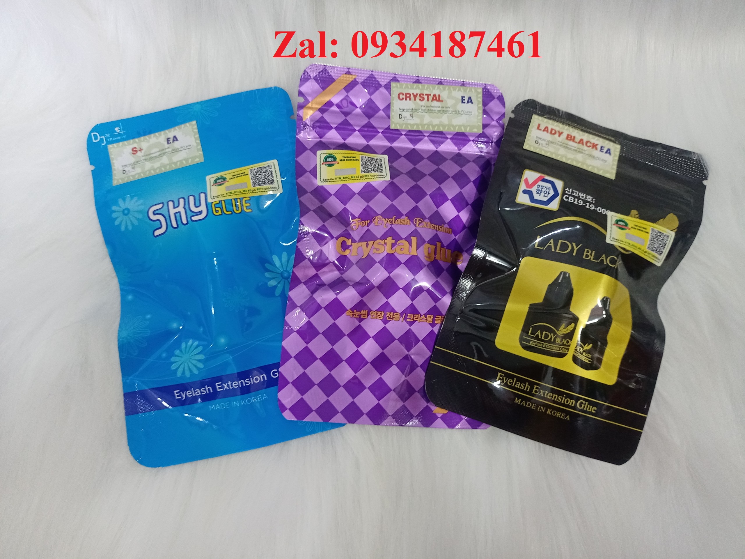 Keo nối mi Lady Black, Crystal Glue, Sky Glue